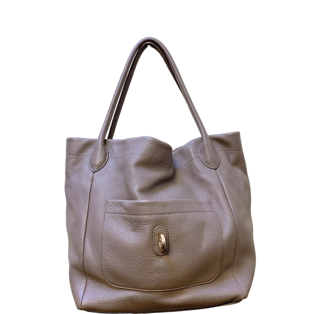 Dooney & Bourke Pebbled Leather Tote Bag With Gold Hardware - Picture 3 of 8